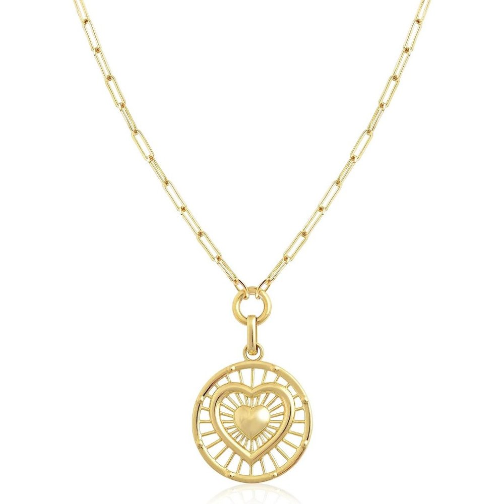 Women Medallion Coin Trendy 14K Gold Filled Water Tarnish Resistant Necklace